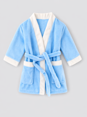 halat pufos albastru pentru copii baiwetei baieti kid