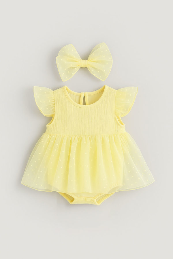 Rochie galbene nou nascutit Lily