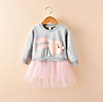 rochie copii rabbit gri