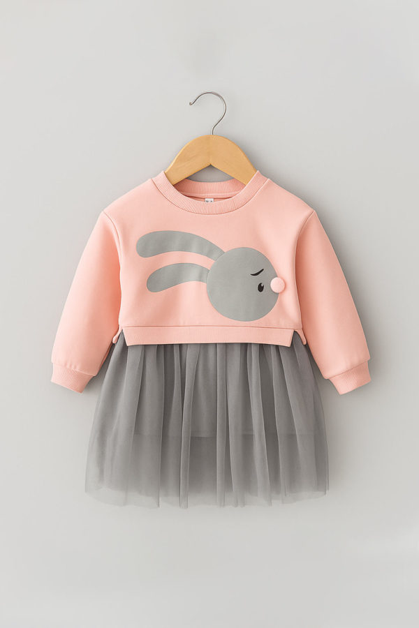 Rochie cu iepuras roz Rabbit