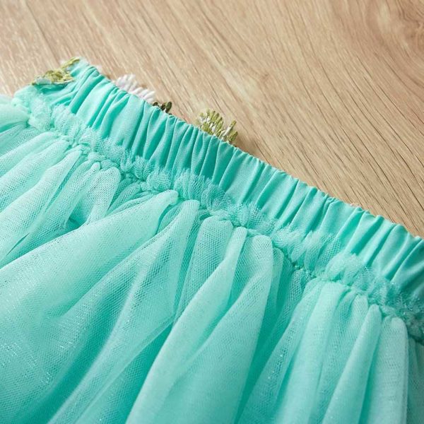 Set tricou si fusta copii - Flower Belt