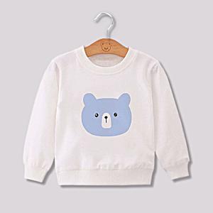 Bluza de molton Cartoon Bear alba