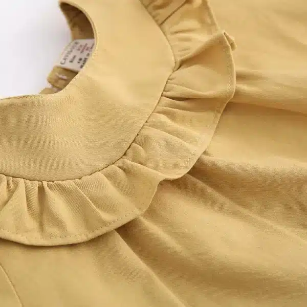 bluza pentru copii galbena cu volane ada yellow