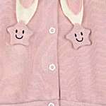 Cardigan tricotat fin Stars Pink