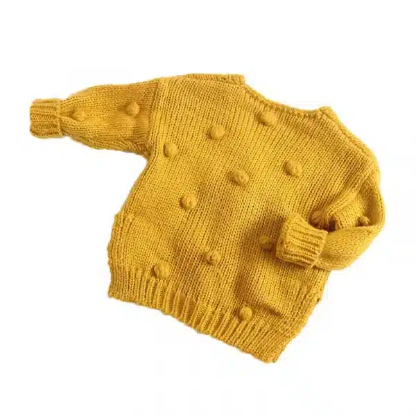 Cardigan tricotat pentru copii Fancy Galben