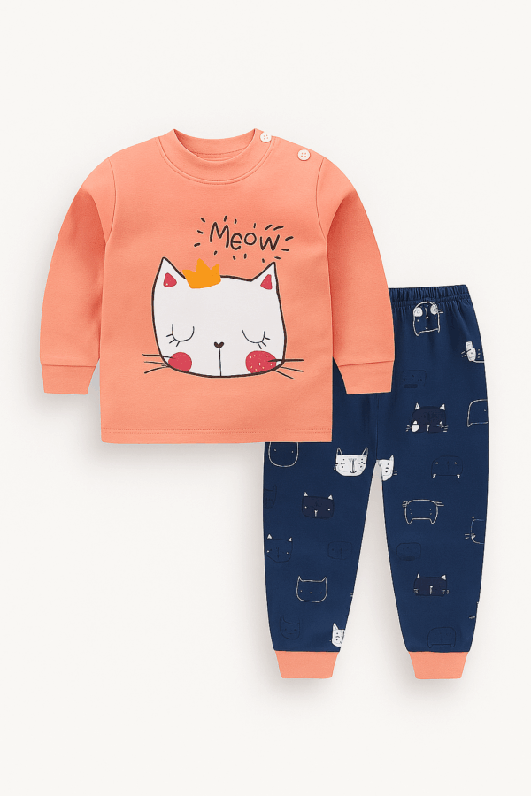 pijamale copii meow