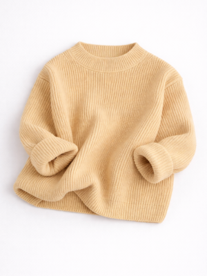 pulover tricotat pentru copii baieti fete fetite baietei soft gold