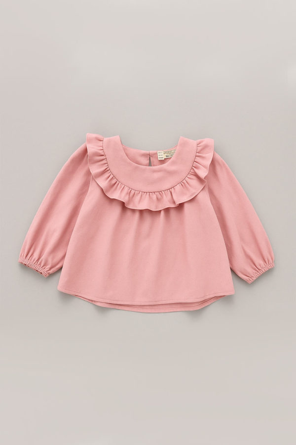 bluza pentru fetite copii roz cu maneci lungi ada