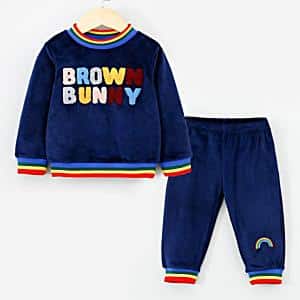 trening albastru navy pentru copii brown bunny