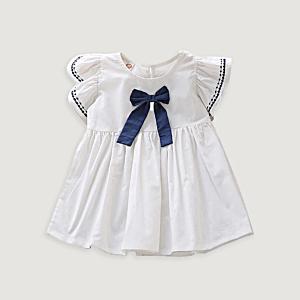 rochie marina alb pentru copii
