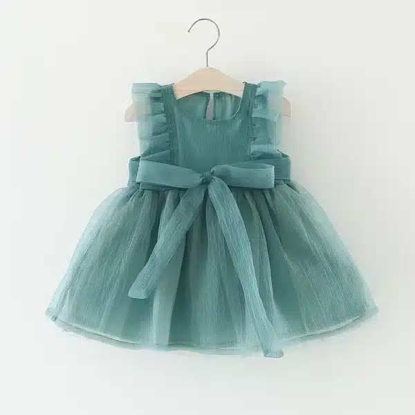 rochie fetite verde minelli