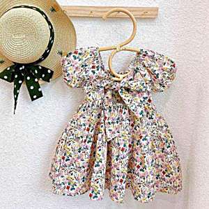 rochie pentru copii cu imprimeu felicia garden
