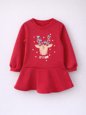 rochie rosie pentru fetite grace