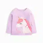 Bluza de bumbac cu unicorn Rarity
