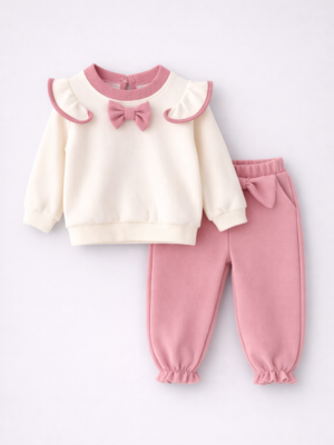 set pentru fetite roz toamna iarna mika pink