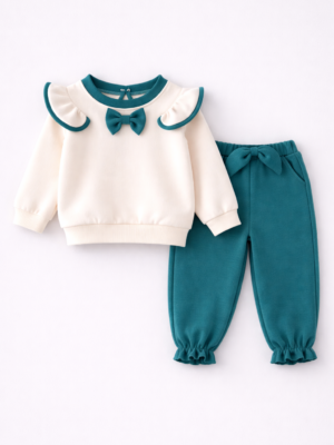 set pentru fetite toamna mika green