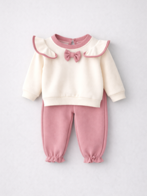 set pentru fetite roz toamna iarna mika pink