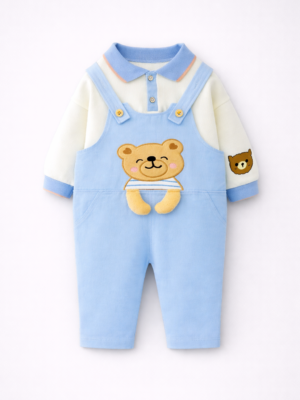 set cu salopeta si pulover pentru copii baieti baietei noah