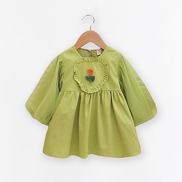 rochie pentru copii Amber verde