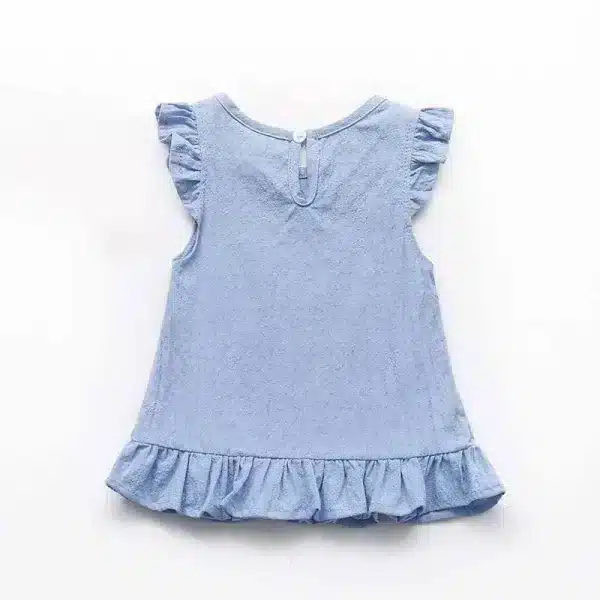 rochie pentru fetite bumbac albastra darcy