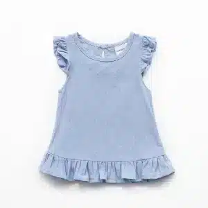 rochie pentru fetite bumbac albastra darcy