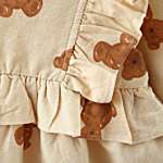 rochie de bumbac cu imprimeu ursuleti pentru fetite fete copii bebelusi beary