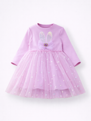 rochie stralucitoare mov cu tul liliac sparkle