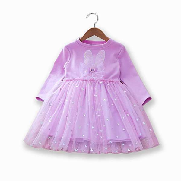 rochita mov pentru fetite stralucitoare rochie fete stralucitoare cu iepurasi