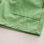 SET DE VARA PENTRU BAIETEI CU TRICOU SI PANTALONI SCURTI VERDE ALB BARNEY