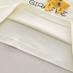 set compleu pentru baieti baietei cu tricou si pantaloni scurti cu model girafa Giraffe