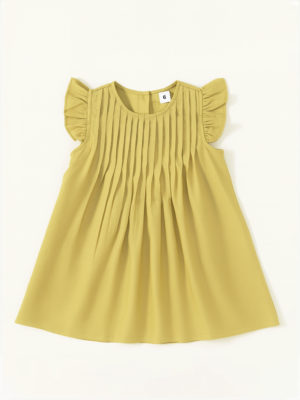 rochie galbena casual de vara ruby sunny