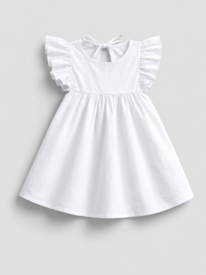 rochie alba de vara pentru fetite fete pure