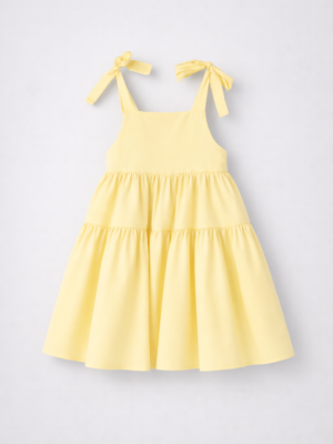 rochie galbena de vara pentru fetite copii olivia