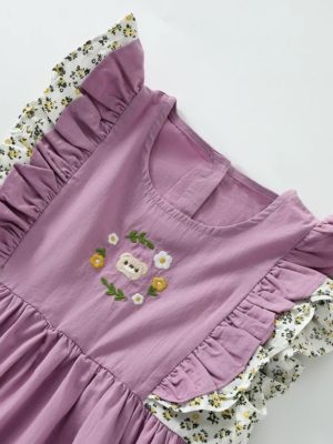rochita de vara roz casual pentru fetite rosa