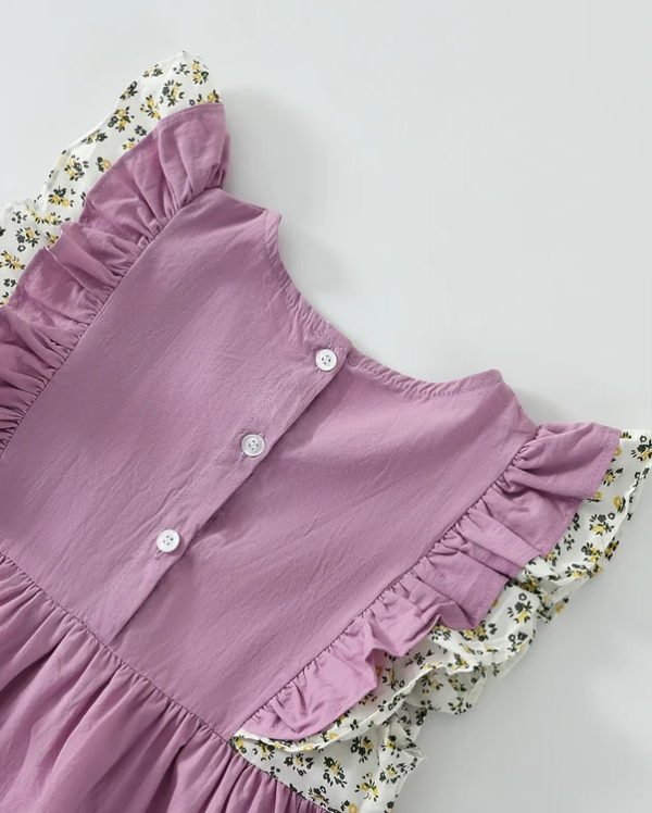 rochita de vara roz casual pentru fetite rosa