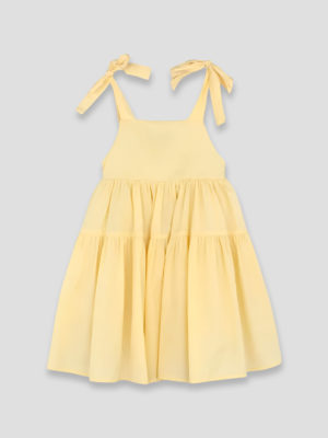 rochie galbena cu bretele reglabile olivia