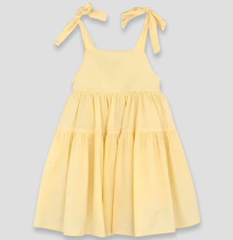 rochie galbena cu bretele reglabile olivia