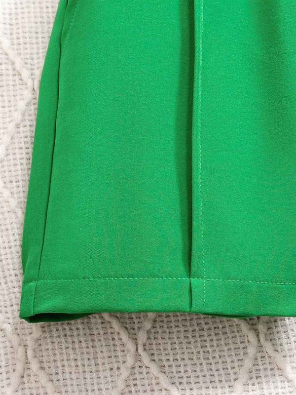 costum smart casual cu 3 piese moni green