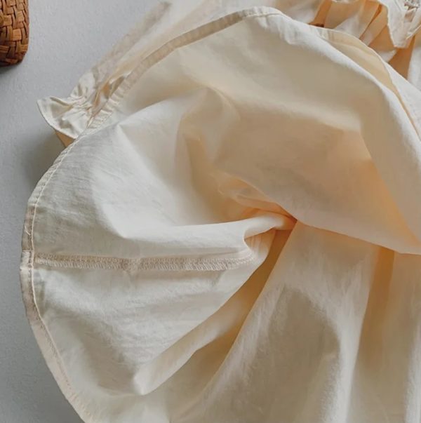 rochie pentru fetite galbena cu flori rustica