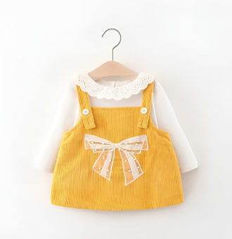 set cu rochie tip sarafan cu perle bow