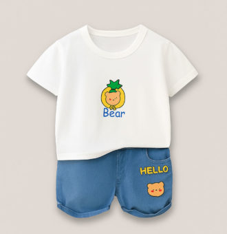set cu tricou si blugi scurti piny beary