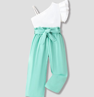 set smart casual cu top si pantaloni lungi lady