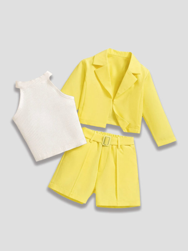 set smart casual galben moni galben