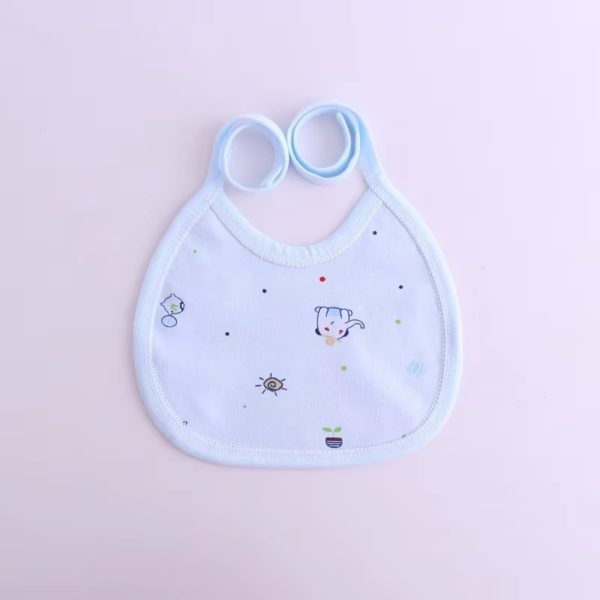 set cadou de sapte 7 piese pentru bebelusi nou-nascuti bleu cu imprimeu baby