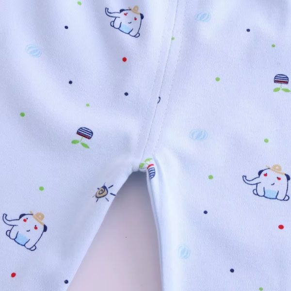 set cadou de sapte 7 piese pentru bebelusi nou-nascuti bleu cu imprimeu baby