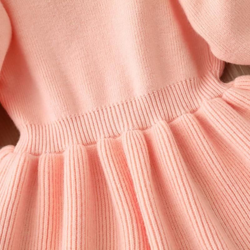 rochie roz tricotata lunga pentru fetite de toamna iarna missy rochie roz tricotata lunga pentru fetite de toamna iarna missy