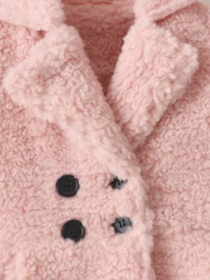 jacheta evazata din blana artificiala moale teddy