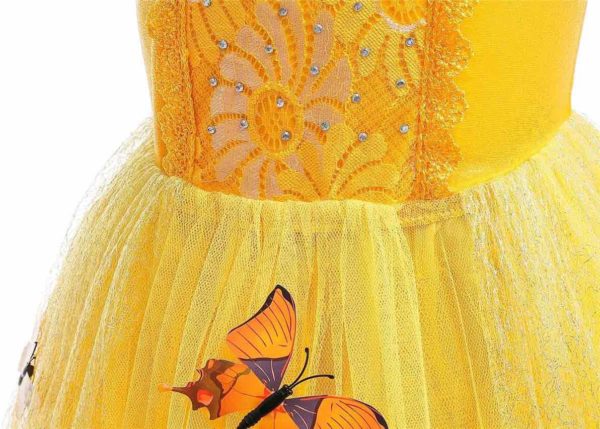 rochie lunga de zana cu tul fairy