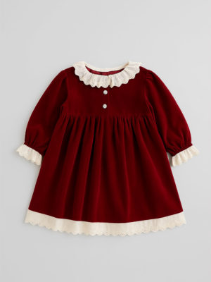 rochie rosie in stil retro cindy