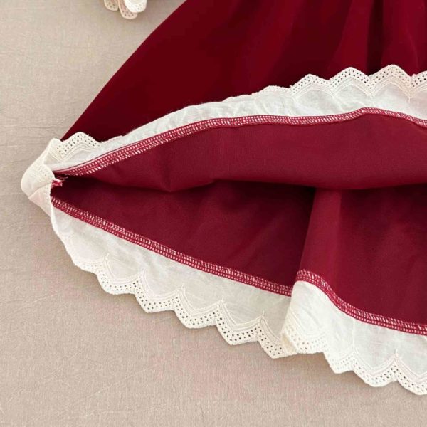 rochie rosie in stil retro cindy